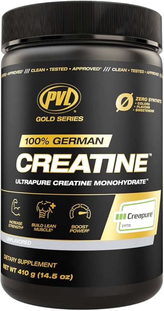 PVL Gold Series 100% German Creapure Creatine Unflavoured 410g.