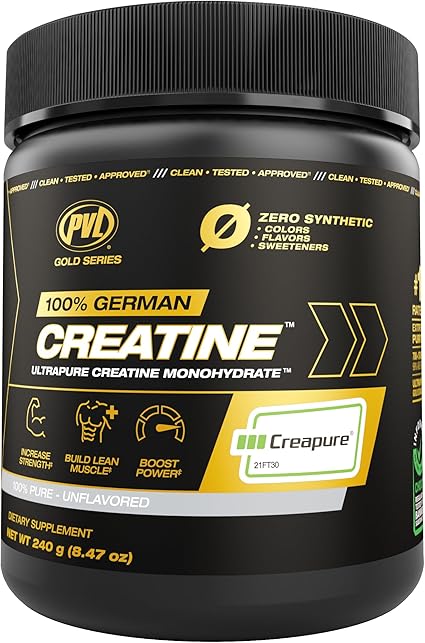 PVL Gold Series 100% German Creapure Creatine Unflavoured 240g.