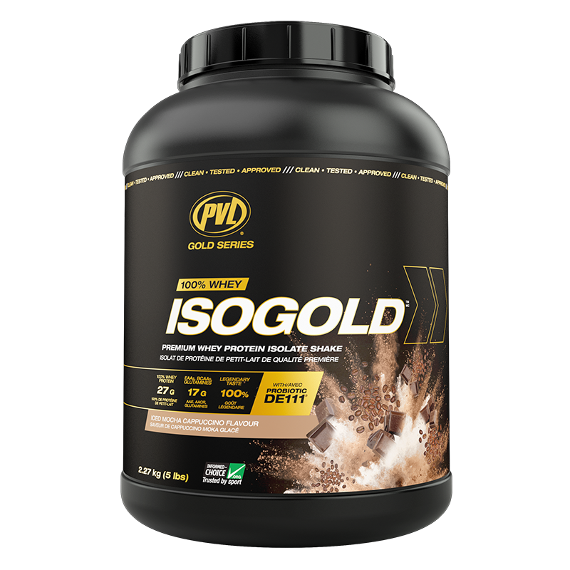 PVL ISO Gold Whey 5lbs.(Grass Fed) โปรตีนเพิ่มกล้ามเนื้อ เเคลลอรี่น้อย ขนาด5ปอนด์