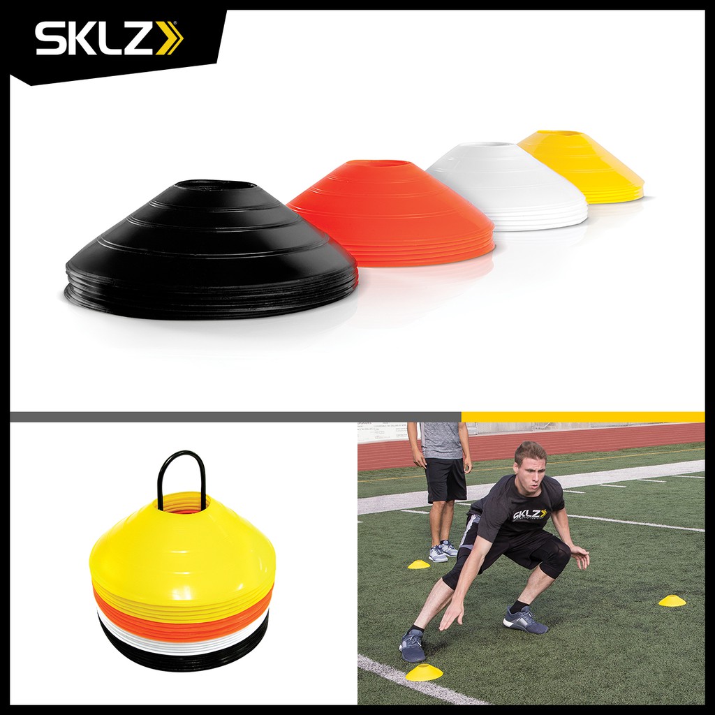 SKLZ Agility Cones ชุดละ 20 ชิ้น 4สี มาร์กเกอร์โคน กรวยซ้อมบอล กรวยฝึกซ้อม กรวยซ้อมกีฬา โคนมาร์กเกอร์