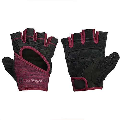 Harbinger FlexFit Women Wash N Dry Gloves Merlot ถุงมือสำหรับผู้หญิง