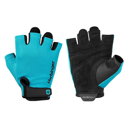 Harbinger Unisex Power Gloves - Aqua ถุงมือออกกำลังกาย